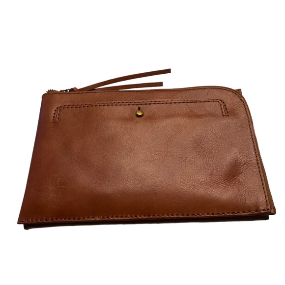 NWT 100% Leather Two Way Madewell Clutch - Picture 2 of 14